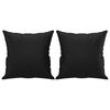 vidaXL Sofa Set Black Faux leather, Metal, Textilene, Plywood Large
