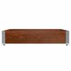 vidaXL Garden Planter Brown Solid pine wood 39.4 x 39.4 x 8.5 in