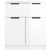 vidaXL Sideboard High gloss white Engineered wood Medium Sideboard
