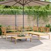 vidaXL Pallet Sofa Set Natural acacia wood Solid acacia wood Large
