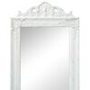 vidaXL Free-standing Mirror White Wood, glass, engineered wood