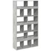 vidaXL Bookcase Concrete grey Engineered wood Medium Bookcase