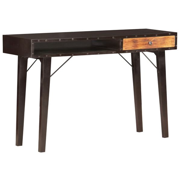 vidaXL Console Table Black and brown Solid reclaimed wood, MDF