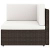 vidaXL Garden Lounge Set Brown, Cream White