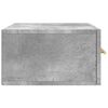 vidaXL Wall-mounted Bedside Cabinet Set of 2 Concrete grey Engineered wood