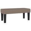 vidaXL Bench Taupe 27.56 x 11.81 x 11.81 in Fabric