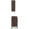 vidaXL Bathroom Furniture Set Brown oak Engineered wood, metal Medium