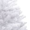 vidaXL Artificial Hinged Christmas Tree White PVC 70.9 in