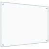 vidaXL Kitchen Backsplashes 2 pcs Transparent 31.5"x23.6" Tempered Glass