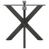vidaXL Dining Table Leg Anthracite Powder-coated steel Large