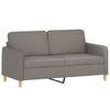 vidaXL Sofa Set Taupe Fabric (100% polyester), metal, textilene, plywood