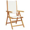 vidaXL Garden Chair Set of 8 Cream White