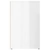 vidaXL Dressing Cabinet High gloss white Engineered wood Medium Storage