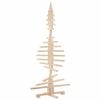 vidaXL Wooden Christmas Tree Natural Wood Solid Pine Wood 59.1 in