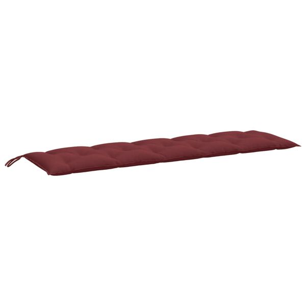 vidaXL Garden Bench Cushion Melange Wine Red 100% Polyester