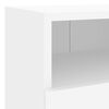 vidaXL TV Wall Cabinet Set of 2 White Engineered wood Small
