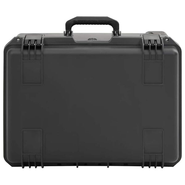 vidaXL Portable Flight Case Black 21.3"x16.3"x11.4" PP