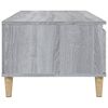 vidaXL Coffee Table Gray Sonoma Engineered wood, solid eucalyptus wood