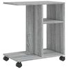 vidaXL Side Table Grey Sonoma Engineered wood 19.7x11.8x21.7 in