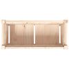 vidaXL Garden Planter Natural Pine Solid Pine Wood Medium Garden Planter