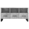vidaXL TV Cabinet Concrete Grey Engineered Wood, Iron Standard