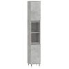 vidaXL Bathroom Cabinet Concrete grey Engineered wood Tall