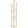 vidaXL Coat Stand Natural Bamboo Tall and Slim Minimalist Coatrack
