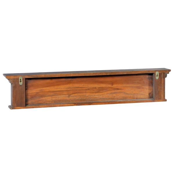 vidaXL Coat Rack Teak wood brown Solid teak wood Coat Rack Rectangular