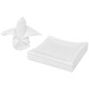 vidaXL Napkin Set of 25 White Polyester 19.7 x 19.7 in Dinner Napkin