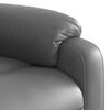vidaXL Massage Recliner Chair Grey Faux Leather Standard