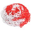 vidaXL Warning Chain Red and White 328.1 ' Ø0.31 " Plastic