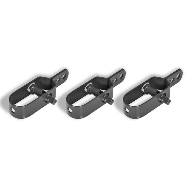 vidaXL Wire Tensioner for Chain-Link Fence 3 pcs 3.9" Gray