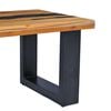 vidaXL Coffee Table Multicolor Teak wood, Mango wood, Polyresin