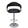 vidaXL Bar Stool Set of 2 Black and Brown