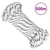 vidaXL Braided Boat Rope White 0.20 "x1640.4 ' Polyester
