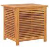 vidaXL Garden Storage Box Natural Wood Solid Acacia Wood, 100% PE (bag)