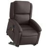 vidaXL Electric Stand Up Massage Recliner Chair Dark brown