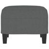 vidaXL Footstool Dark Grey Fabric (100% polyester), plywood Compact