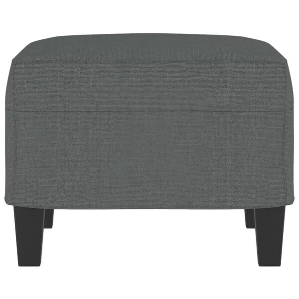 vidaXL Footstool Dark Grey Fabric (100% polyester), plywood Compact