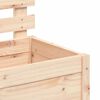 vidaXL Garden Planter Natural Pine Solid Pine Wood 31.1 x 15.6 x 44.9 in