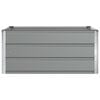 vidaXL Planter Light Grey 39.37 x 39.37 x 17.72 in Steel