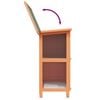 vidaXL Rabbit Hutch Brown, Green Pine wood, Plywood, Powder-coated iron