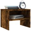 vidaXL Bedside Cabinet Set of 2 Smoked Oak Engineered Wood