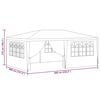 vidaXL Party Tent Green Polyethylene 13x20 ft Durable Party Tent
