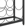 vidaXL Wine Rack for 57 Bottles Black 13.4"x7.1"x78.7" Wrought Iron