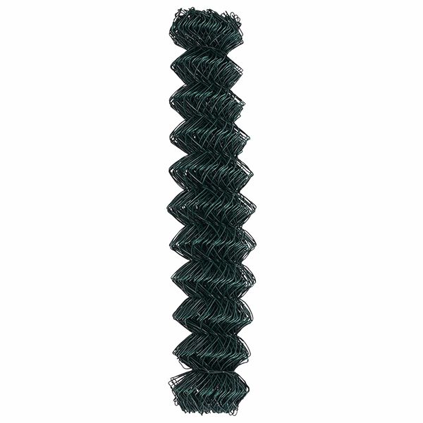 vidaXL Chain Link Fence Green 10 x 1.2 m Steel