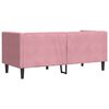 vidaXL Chesterfield Sofa with Bolsters 2-Seater Pink Velvet