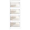 vidaXL Book Cabinet White Solid pine wood 19.7x13.8x49.4 in Book Cabinet