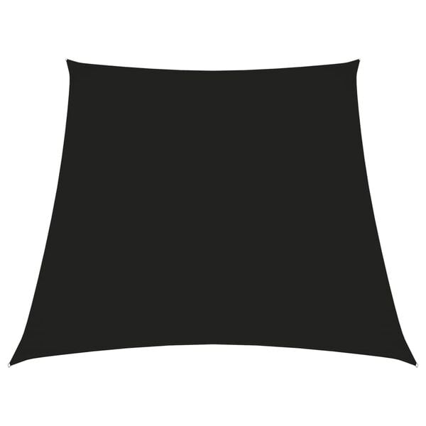 vidaXL Sunshade Sail Oxford Fabric Trapezium 2/4x9.8' Black