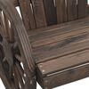 vidaXL Garden Adirondack Chair Set of 4 Burnt look Solid fir wood